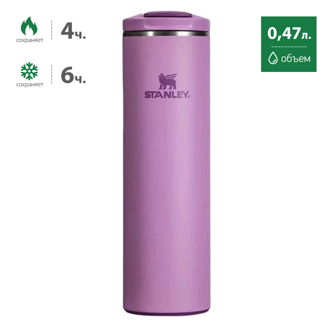 Термокружка Stanley Aerolight Transit Mug 470 мл, фиолетовая (10-13325-0031)