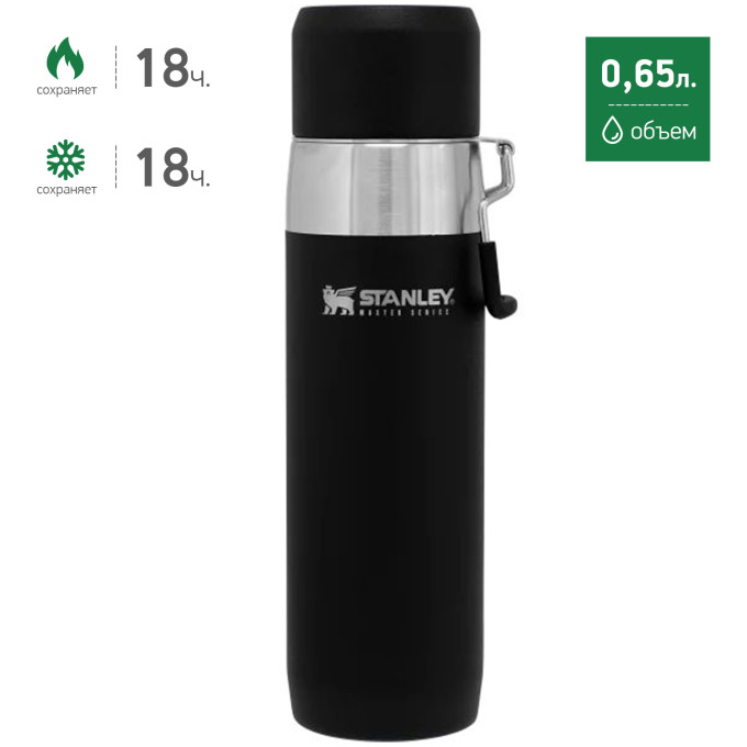 Термос Stanley Master 0,65 л, чёрный (10-03105-008)