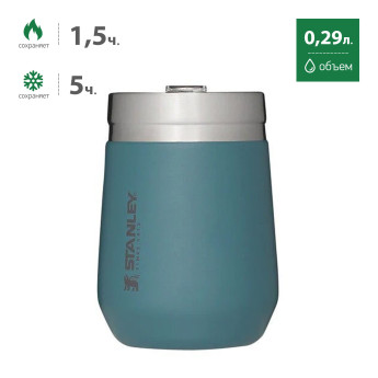 Термостакан Stanley GO Everyday Wine Tumbler 0,29 л, синий 10-10292-064