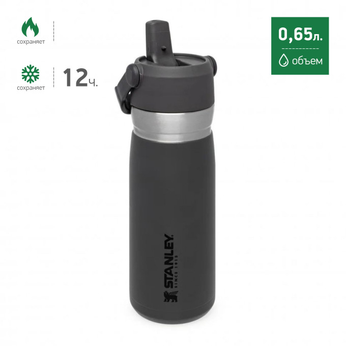 Термобутылка Stanley Go IceFlow 0,65 л, серая