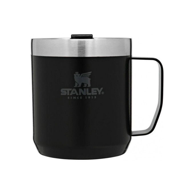 Термокружка Stanley Classic 0,35 л с ручкой, чёрная 10-09366-006