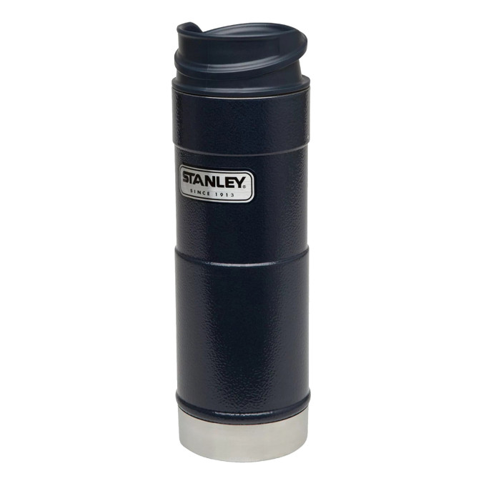 Термокружка Stanley Classic 1-Hand, 0,47 л, темно-синяя 10-01394-014