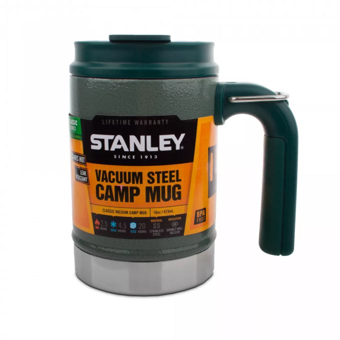 Термокружка Stanley Classic 0,47 л, зелёная (10-01693-003)