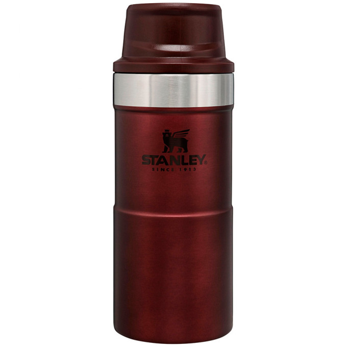 Термокружка Stanley Classic Trigger Action One Hand 2.0, 0,35 л, бордовая 10-09848-010