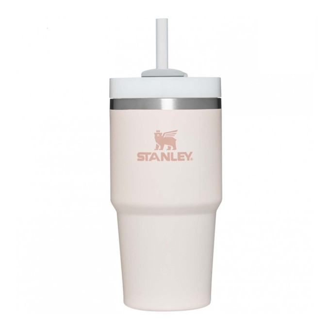 Термокружка Stanley Quencher H2.0 0,59 л с трубочкой, розовая 10-11911-025