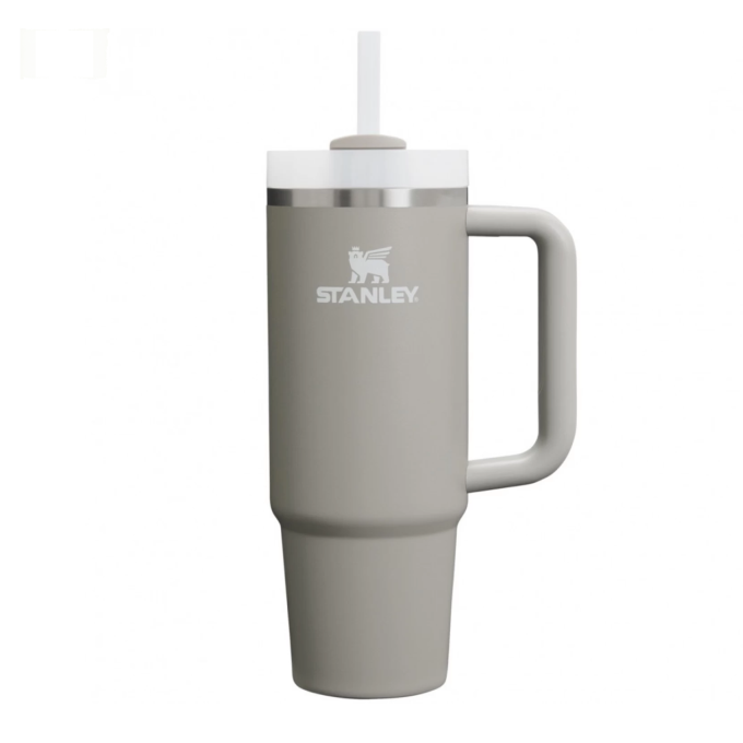Термокружка Stanley Quencher H2.0 0,88 л с трубочкой, пепельно-серая 10-11912-079