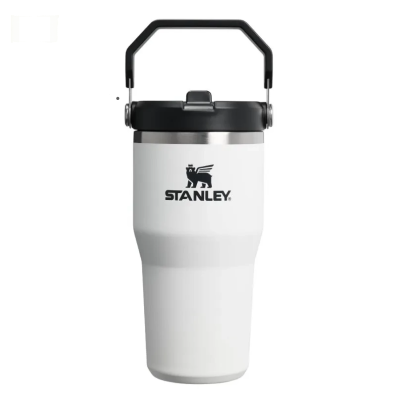 Термокружка Stanley IceFlow 2.0, 0,59 л, белая с черным (10-13318-0005)